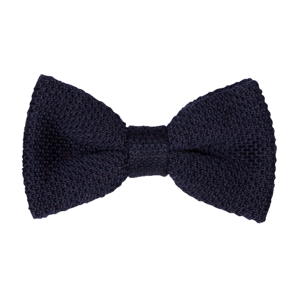 Dunkelblaue Strickfliege (1)