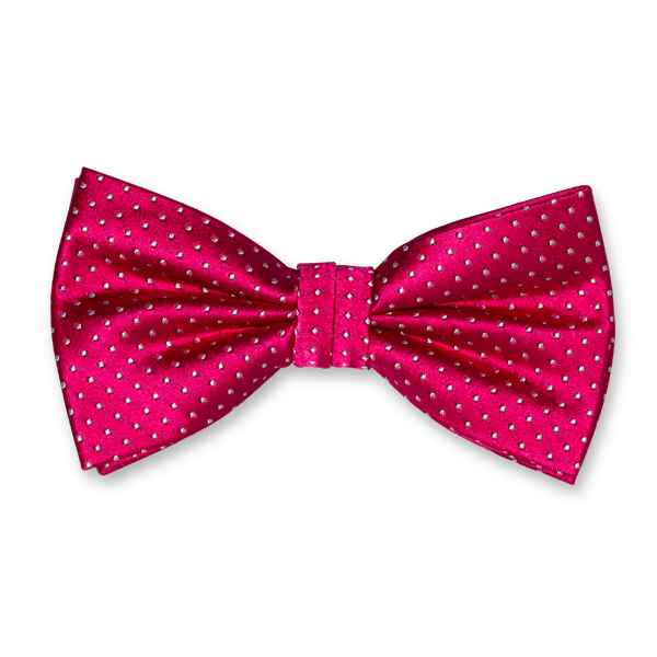 Fuchsia Herrenfliege mit Pünktchen (1)