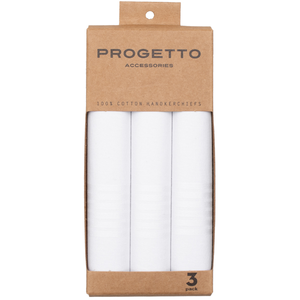 Herrentaschentücher - Weiß - 3-Pack (1)