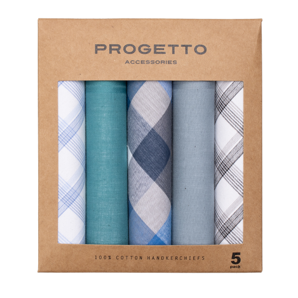 Herrentaschentücher - Blau (1)