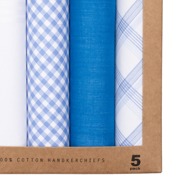 Herrentaschentücher - Hellblau  (2)