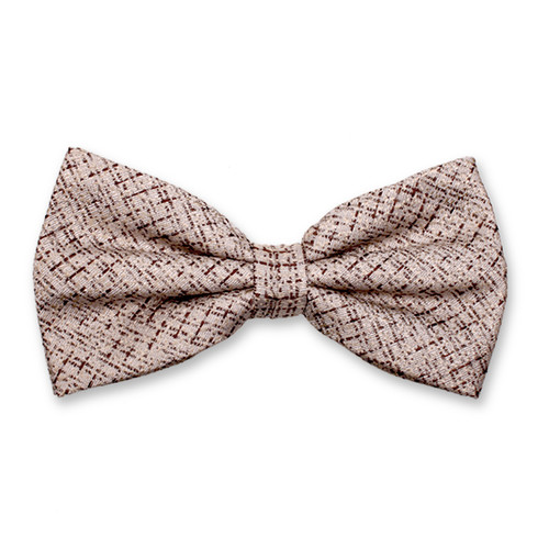 Beige Bouclé-Fliege (1)