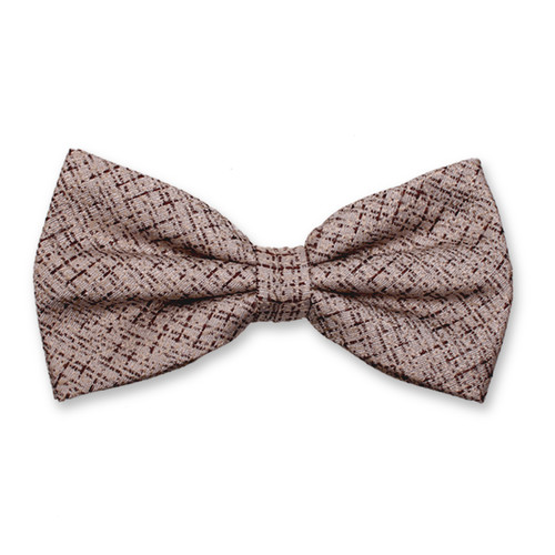 Braune Bouclé-Fliege (1)