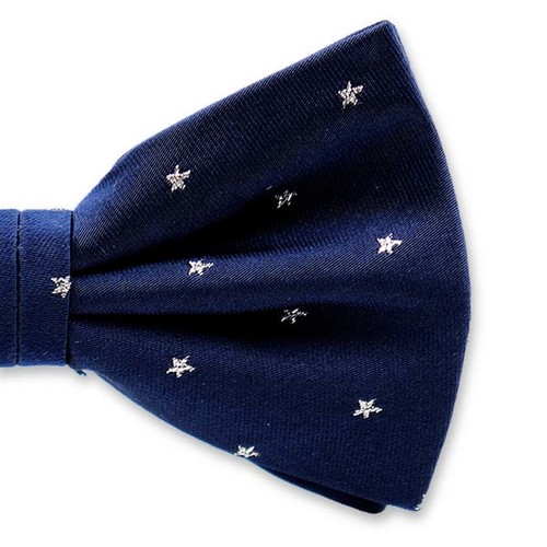 Dunkelblau - Silver Star Fliege (2)