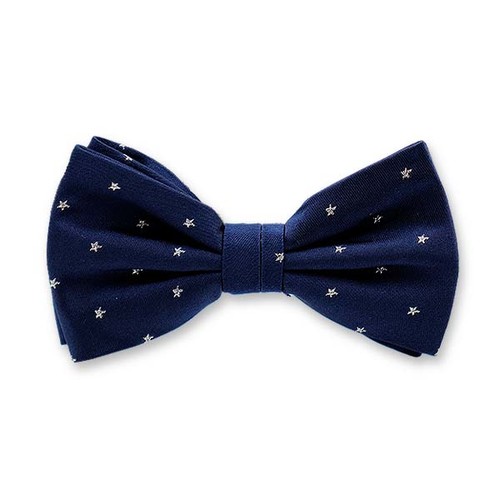 Dunkelblau - Silver Star Fliege (1)