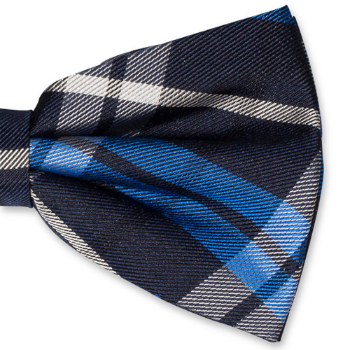 Karierte Herrenfliege blau/ navy (2)
