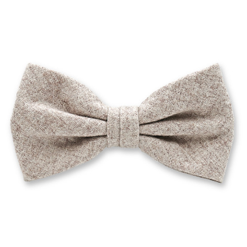 Beige Fliege aus Wolle (1)