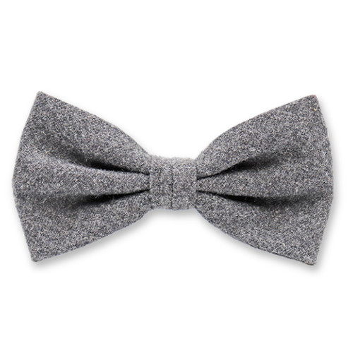 Dunkelgrau Fliege aus Wolle (1)