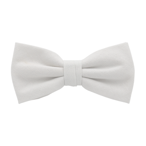 Weiße Herrenfliege Leinen (1)