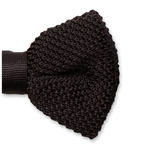 Gestrickte Fliege Schwarz (2)