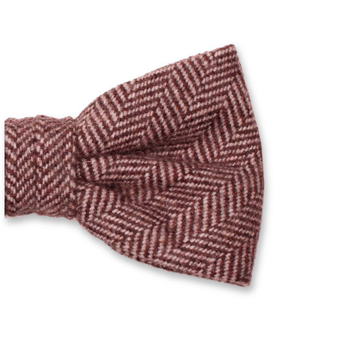 Rote Fliege mit Fischgrätenmuster – Wolle (2)