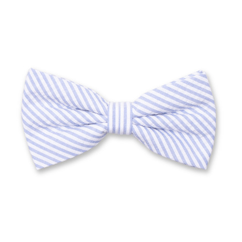 Seersucker Fliege - Hellblau (1)