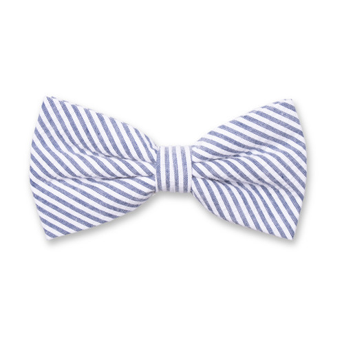 Seersucker Fliege - Dunkelblau (1)