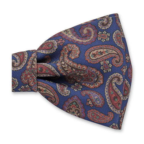 Blaue Paisley-Fliege (2)