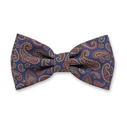 Blaue Paisley-Fliege (1)