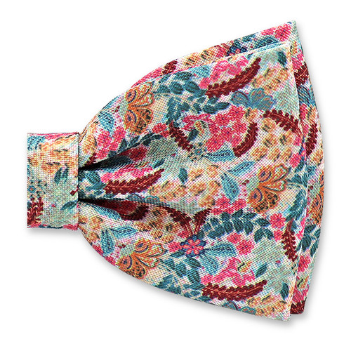 Mehrfarbige Fliege mit Blumenmuster (2)