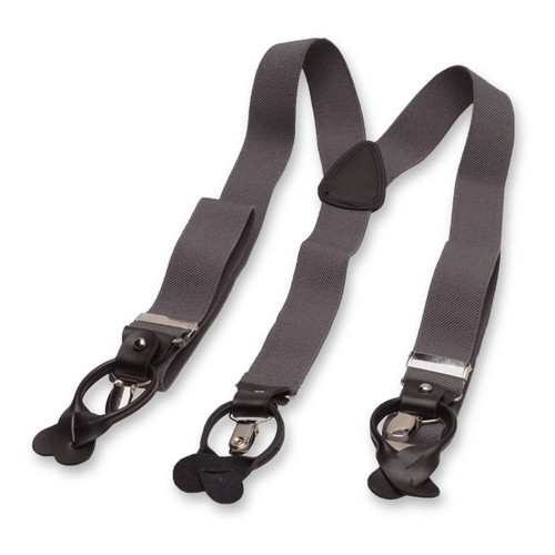 Luxuriöse dunkelgraue Hosenträger (3)