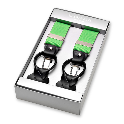 Luxuriöse apfelgrüne Hosenträger (1)