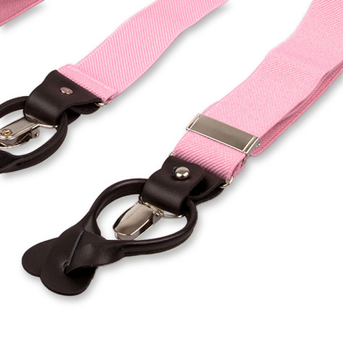 Luxuriöse hellrosa Hosenträger (3)