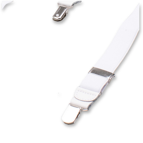 Schmale weiße Hosenträger (2)
