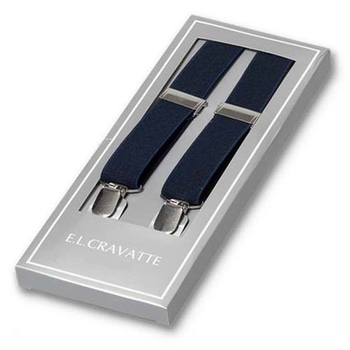 Schmale dunkelblaue Hosenträger (1)