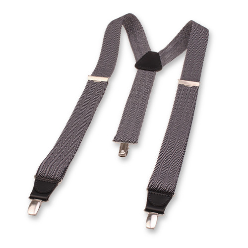 XIV Hosenträger - Fischgrätmuster Dunkelblau (3)