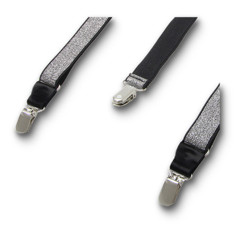Silber Glitzer Hosenträger für Kinder  (3)