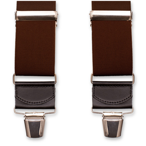 Braune Extra Breite Hosenträger (1)