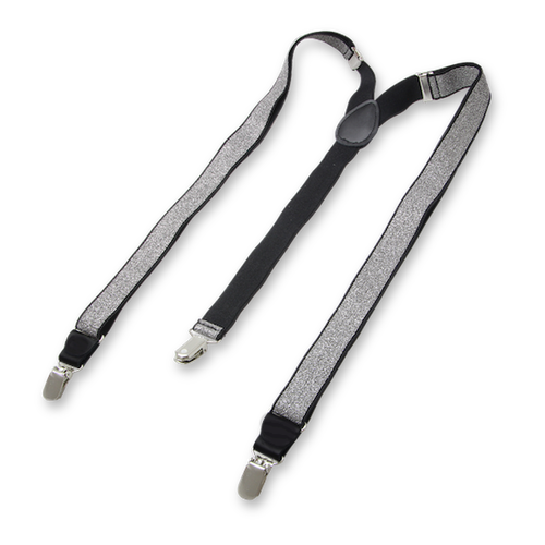 Silberne Hosenträger für Damen (2)