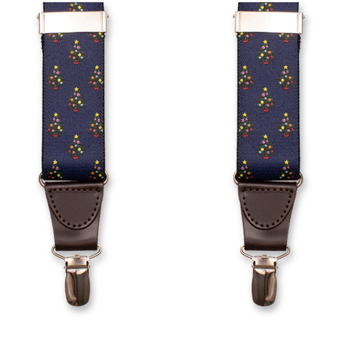 Hosenträger Weihnachtsbaum - Blau  (1)