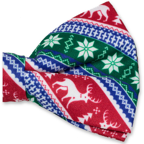 Weihnachtsfliege grün/ rot/ blau (2)