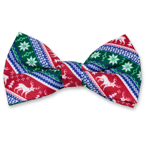 Weihnachtsfliege grün/ rot/ blau (1)