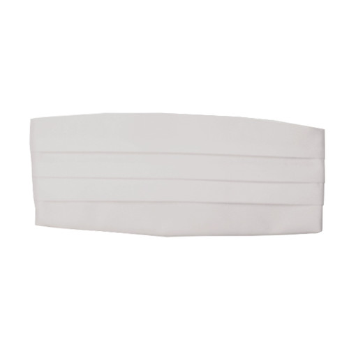 Weiße Kummerbund - Satin (1)