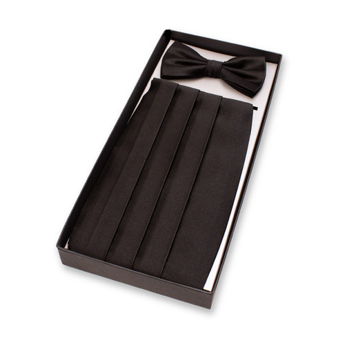 Schwarzer Kummerbund - Set (2)