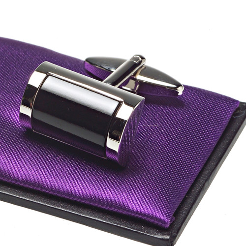 Manschettenknöpfe Terni schwarz (3)