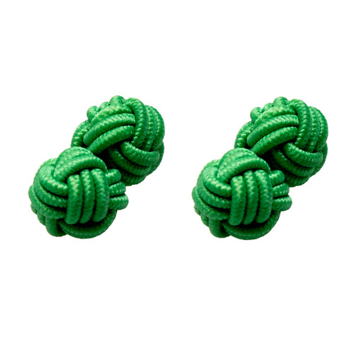 Stoffmanschettenknöpfe Grün (1)