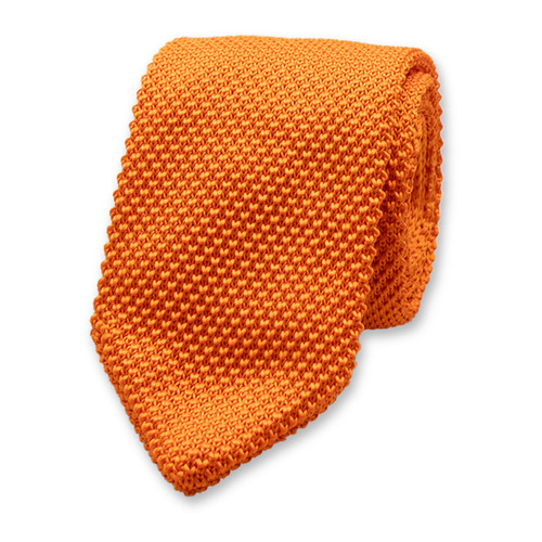 Gestrickte Krawatte Orange (1)