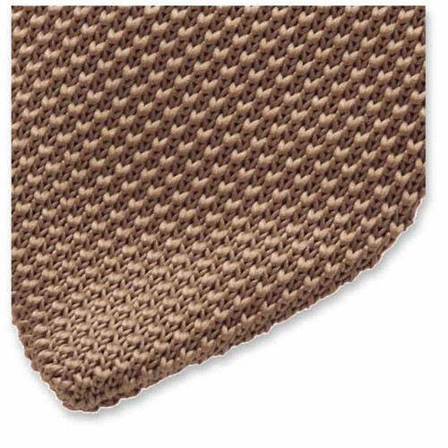 Gestrickte Krawatte Beige (2)