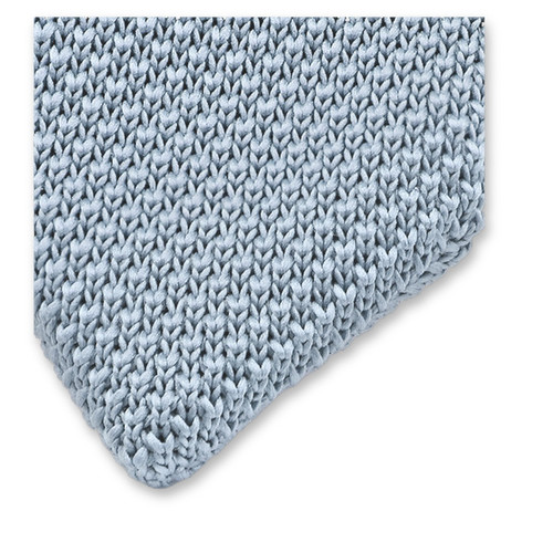 Gestrickte Krawatte Babyblau (2)