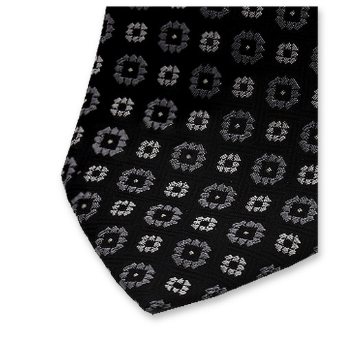 Schwarz-graues Luxus-Krawattenmotiv (2)