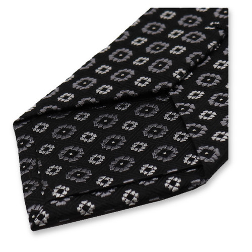 Schwarz-graues Luxus-Krawattenmotiv (3)