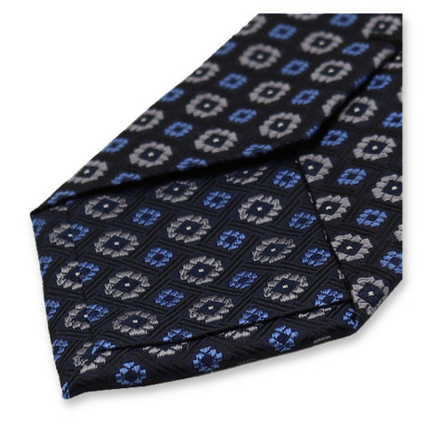 Dunkelblau-graues Krawattenmotiv (3)
