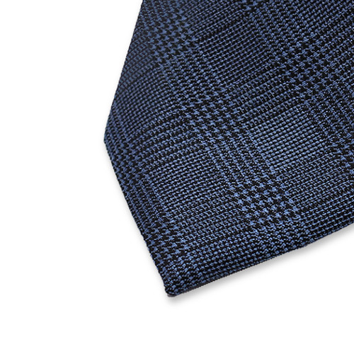 Karierte Krawatte Blau (2)