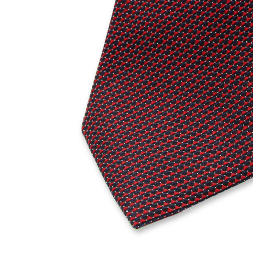 Krawatte rot-blaues Muster (3)