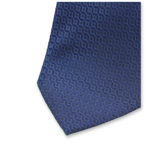 Krawatte mit modernem Muster - Marineblau (2)