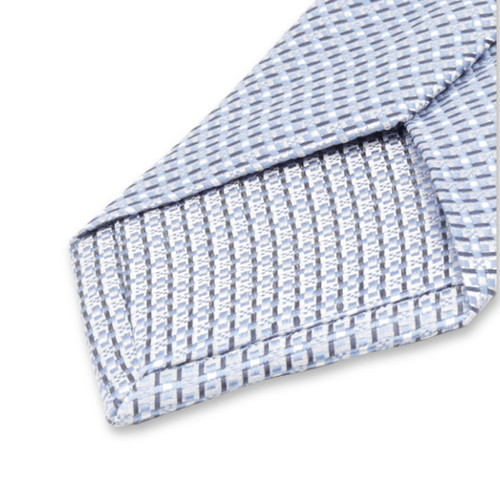 Hellblaue Jacquard-Krawatte (3)