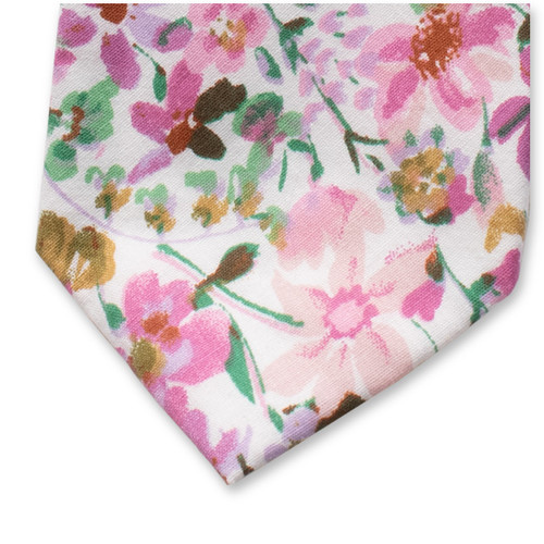 Rosa Blumenkrawatte - Aquarell (2)