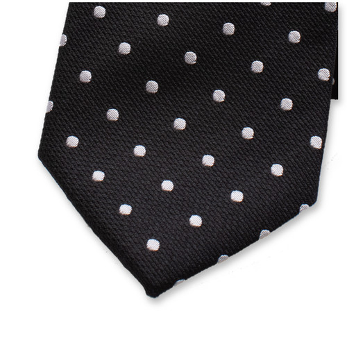 Schwarze Krawatte Polkadot (2)