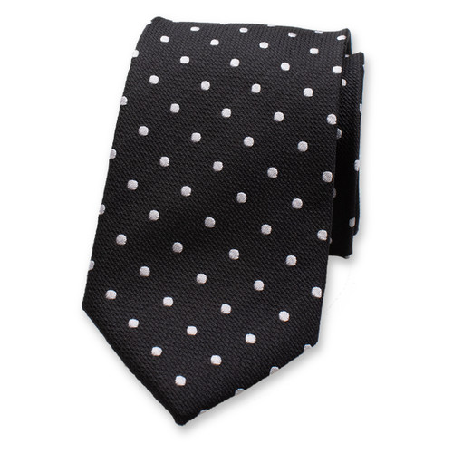 Schwarze Krawatte Polkadot (1)