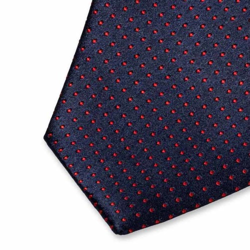 Krawatte Polka Dot Dunkelblau (2)